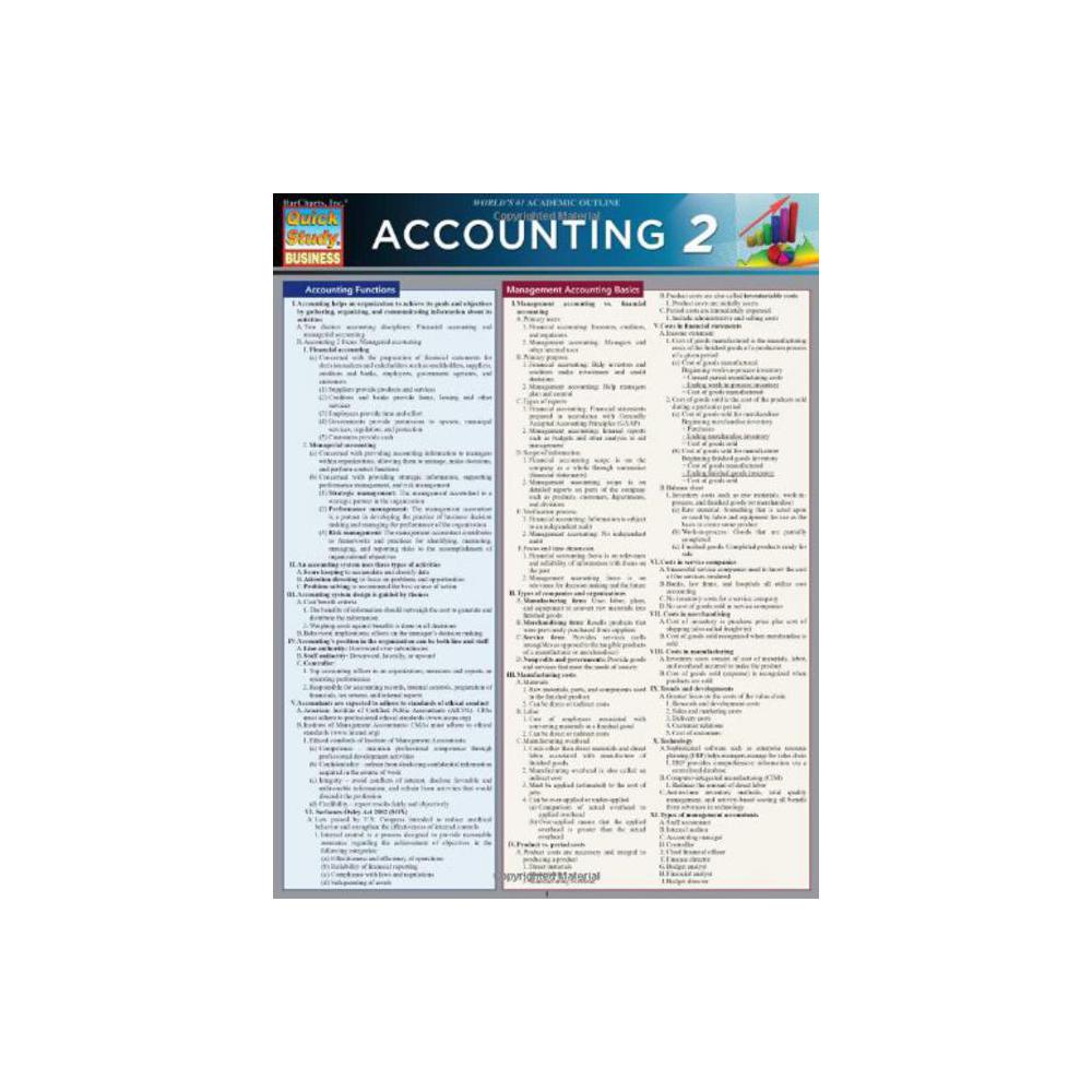 Barchart, Study Guide, Accounting